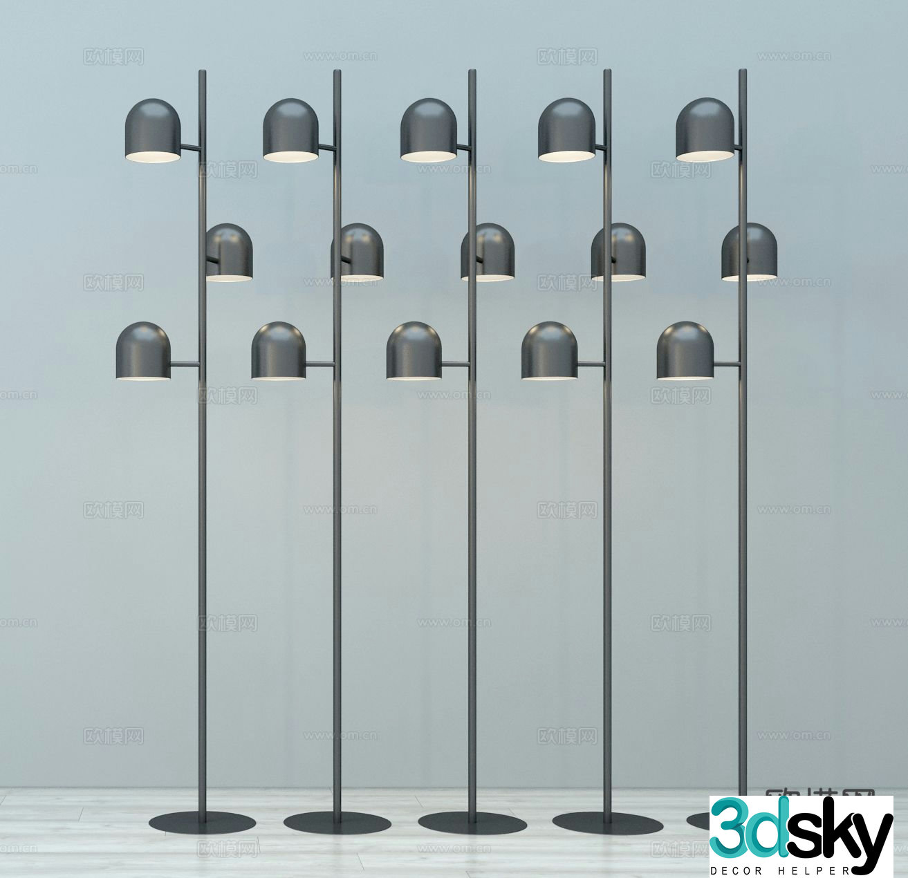 Modern floor lamp 3d model