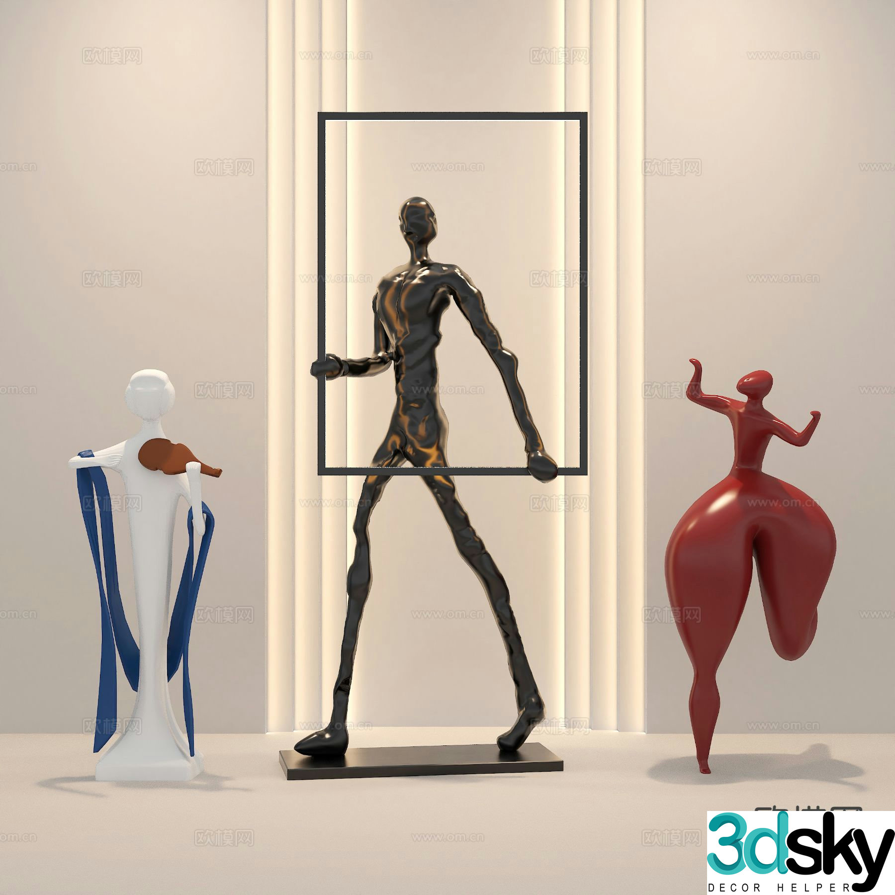 Figure Sculpture Doll Ornaments 3D Model