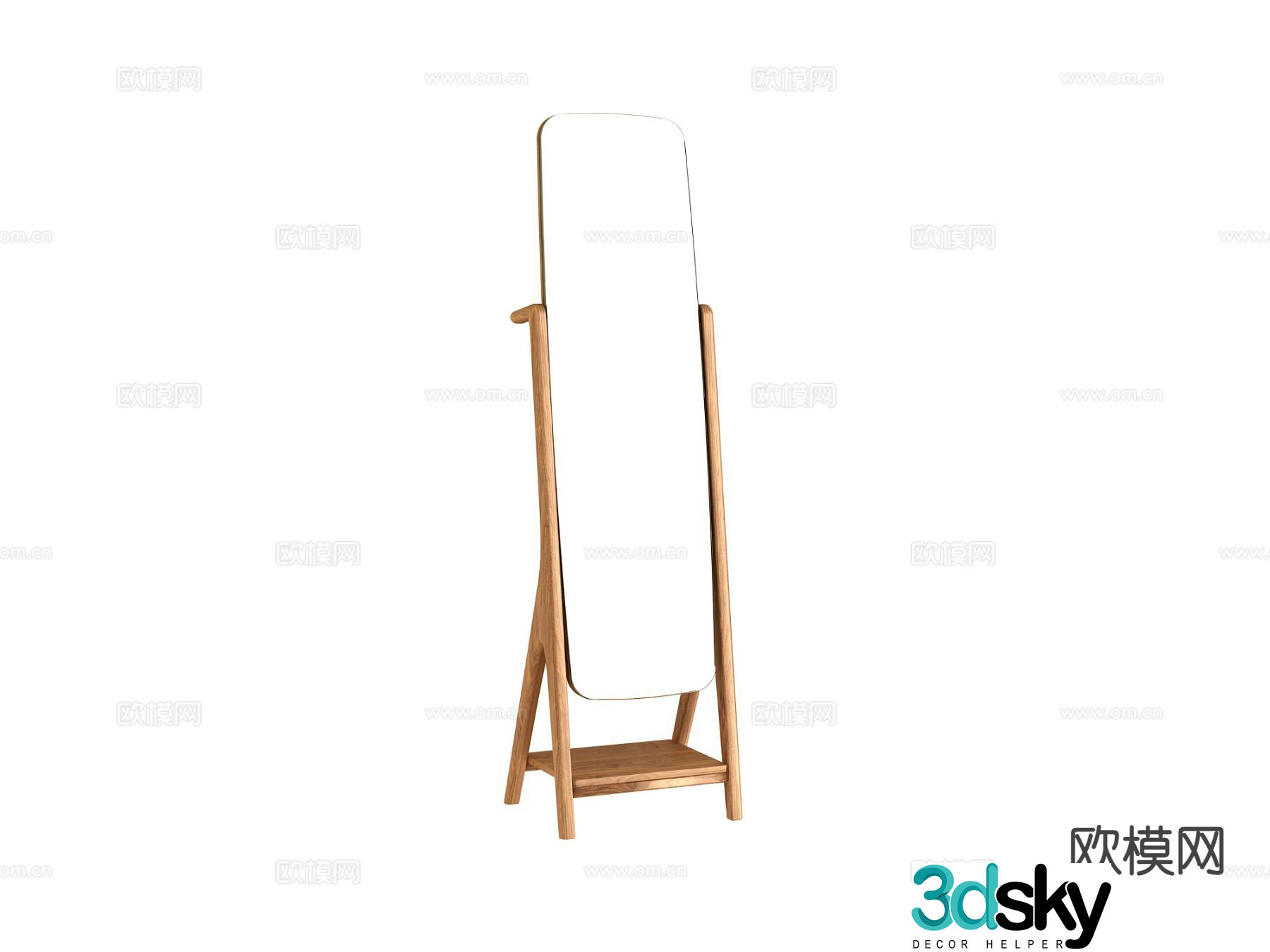 mirror full length mirror floor mirror 3d model