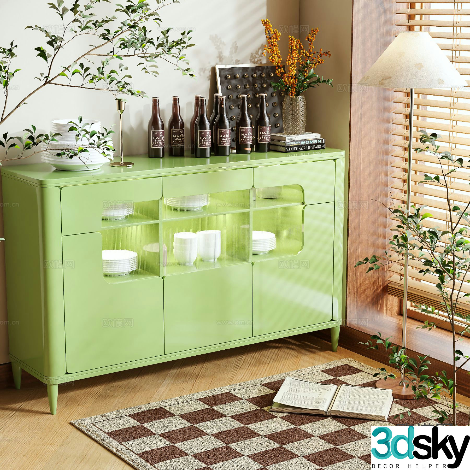 Nordic sideboard 3d model