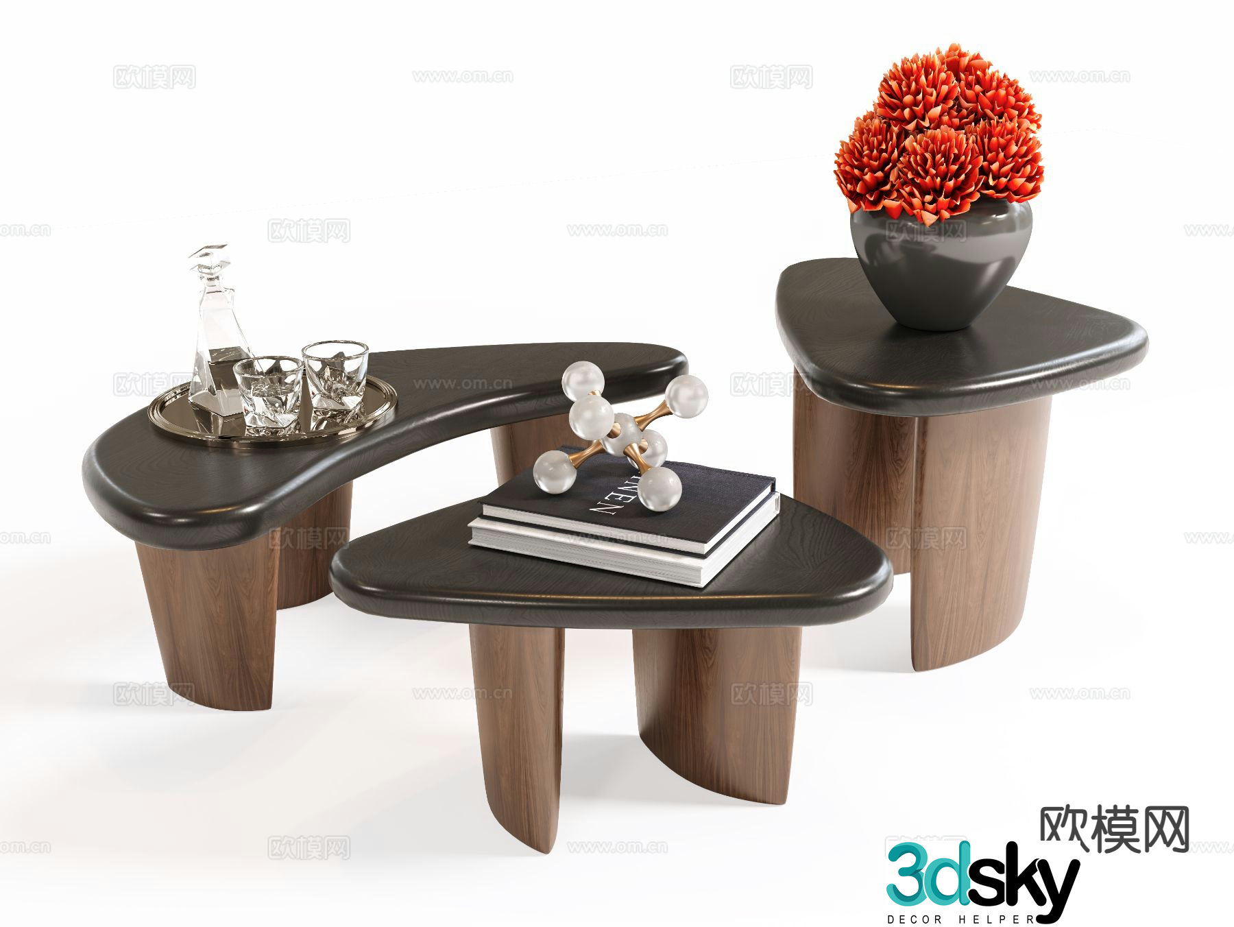 Medieval style coffee table 3D model