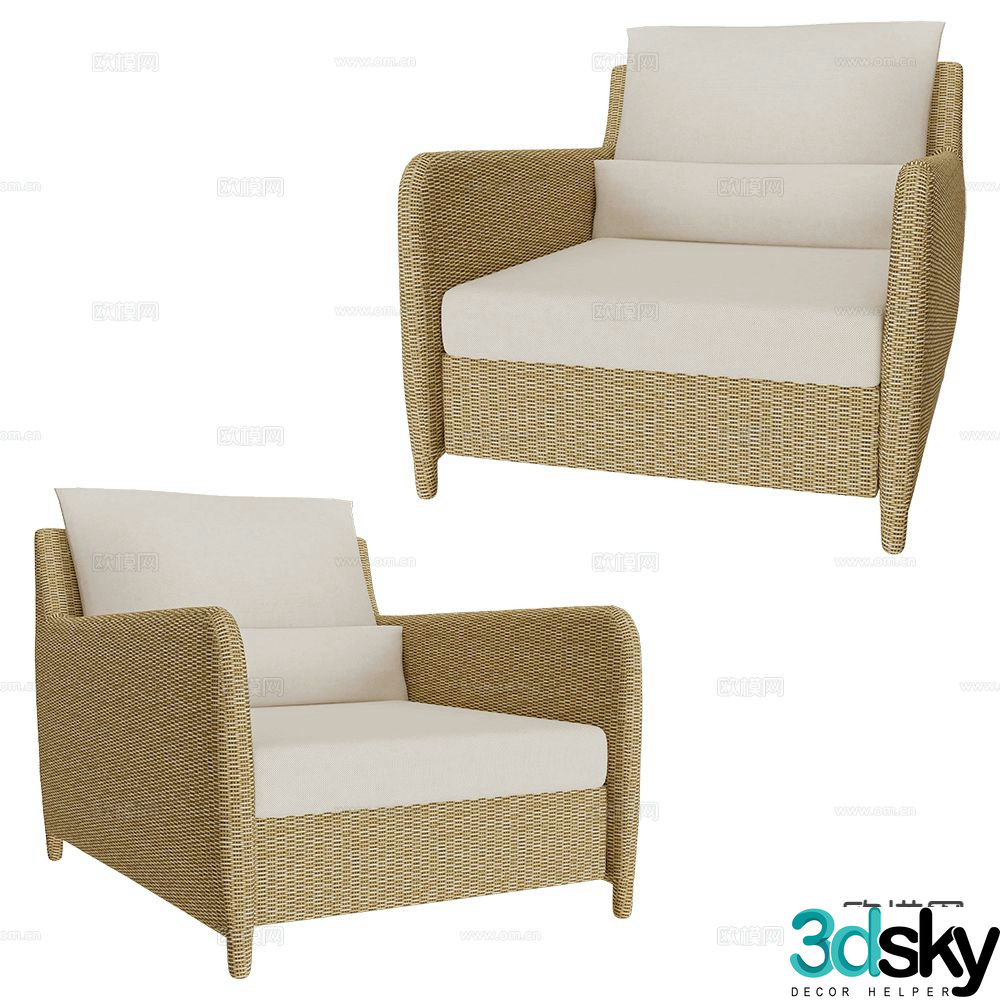 Sifas leisure sofa 3d model