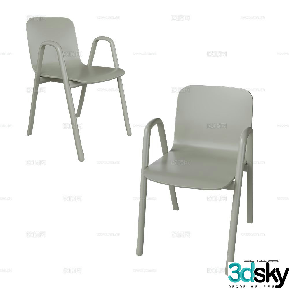 Inno modern chair dining chair 3d model