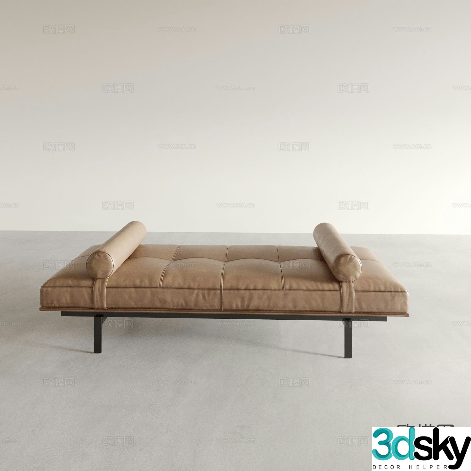 Sofa stool shoe changing stool imperial concubine couch bed footrest 3D model