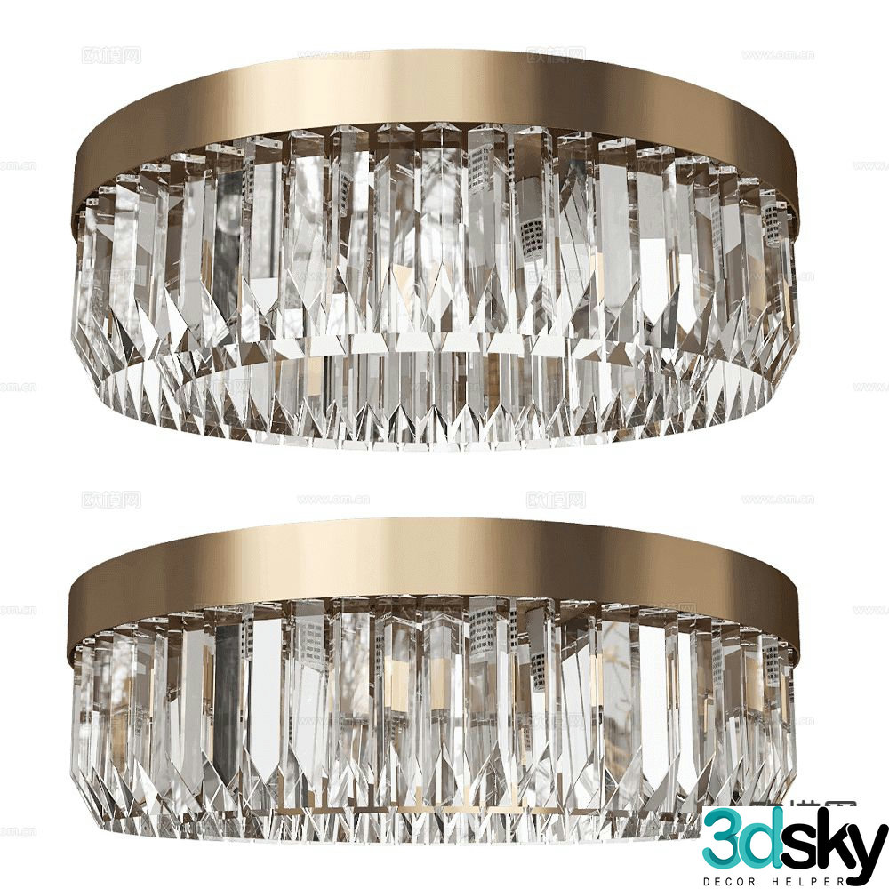 Patrizia light luxury ceiling lamp living room lamp 3d model