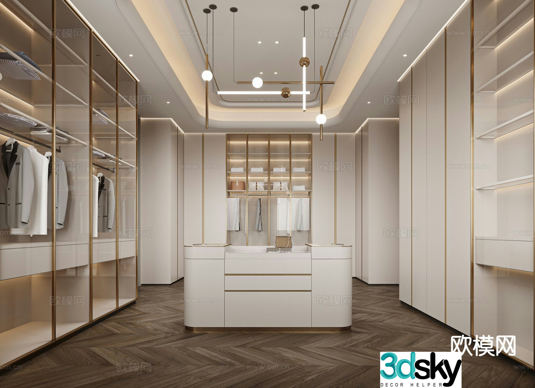 Italian cloakroom 3D model