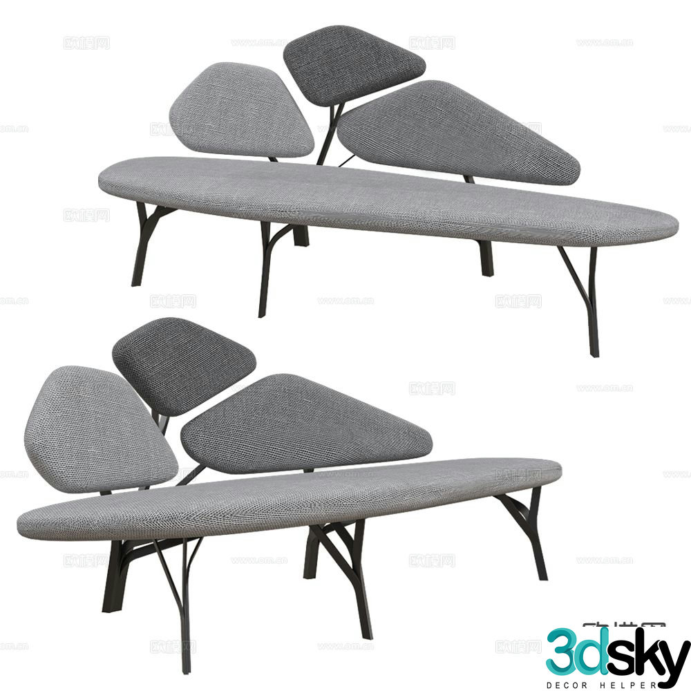 La Chance special-shaped sofa sofa chair 3d model