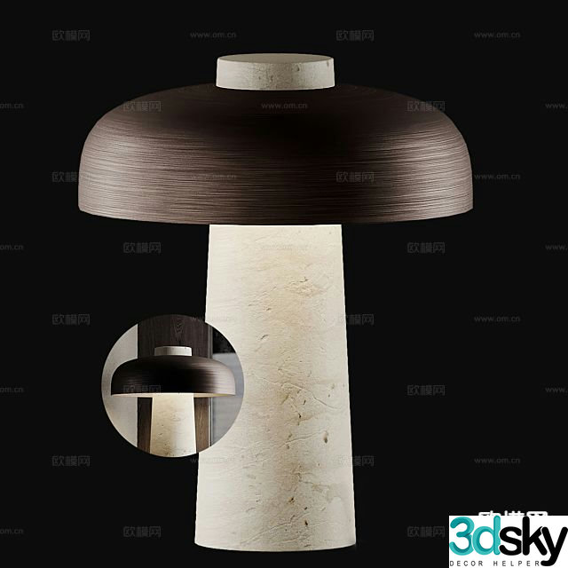 Medieval style lamps lighting lamp table lamp 3d model
