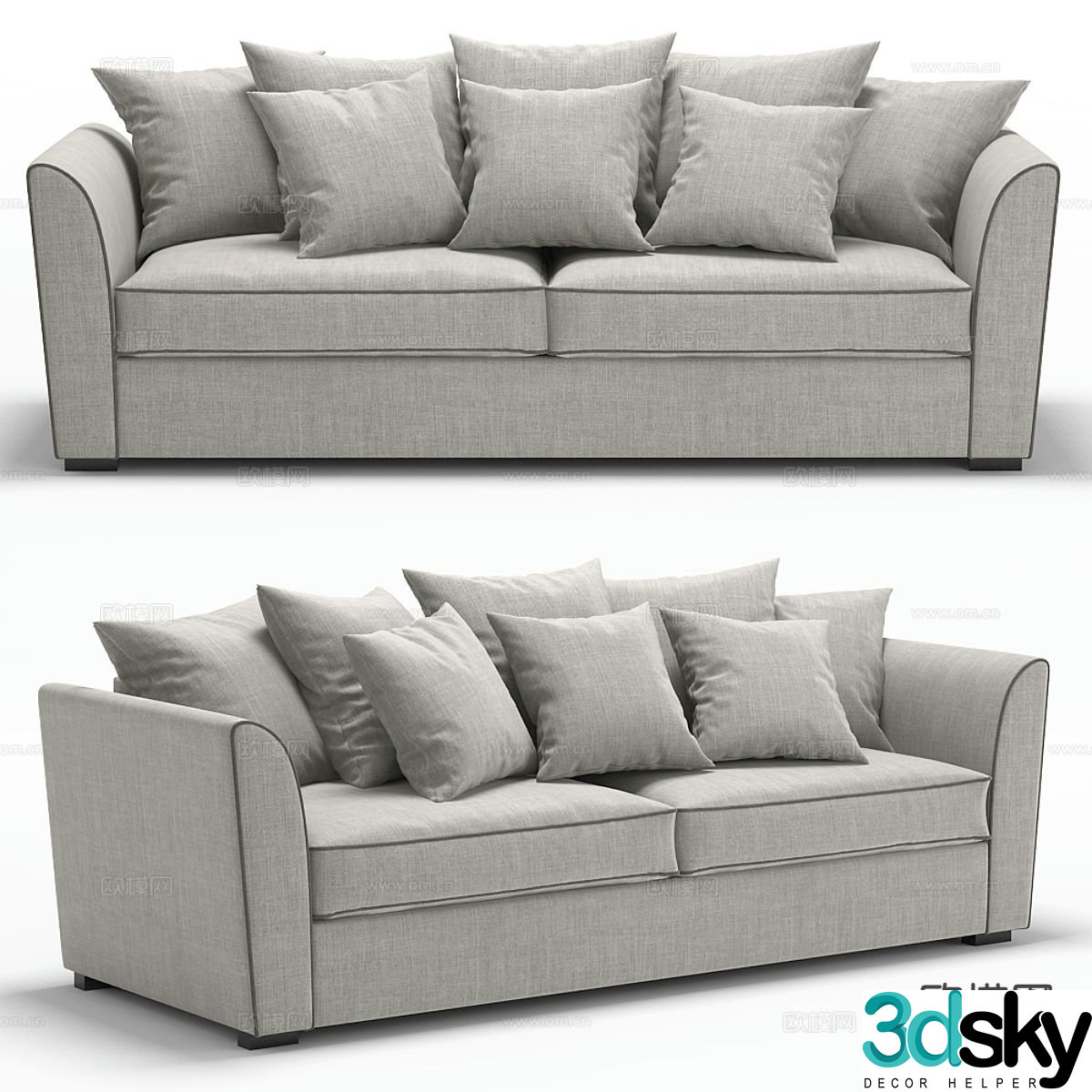 Modern love sofa 3d model