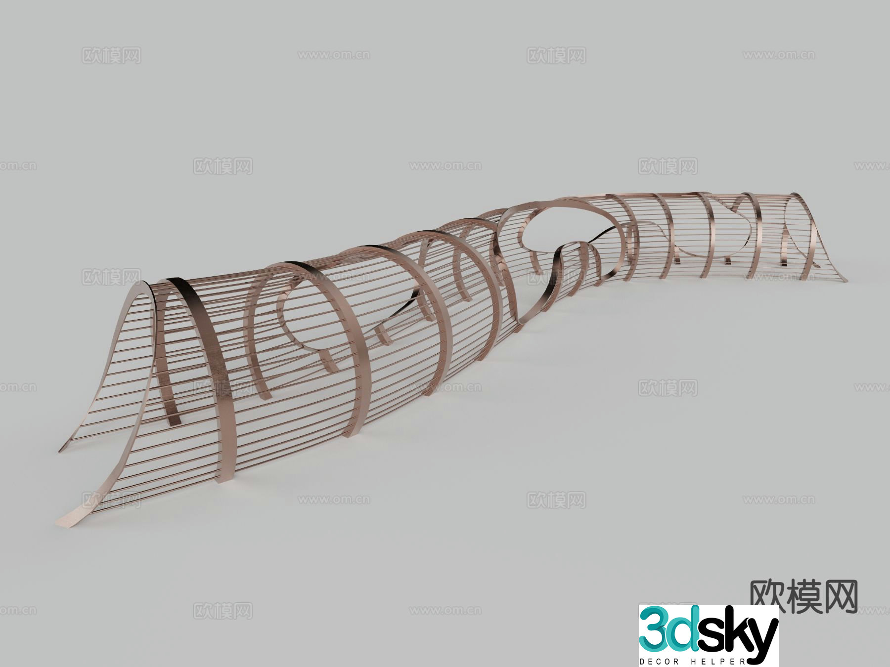 Outdoor trellis landscape trellis 3d model
