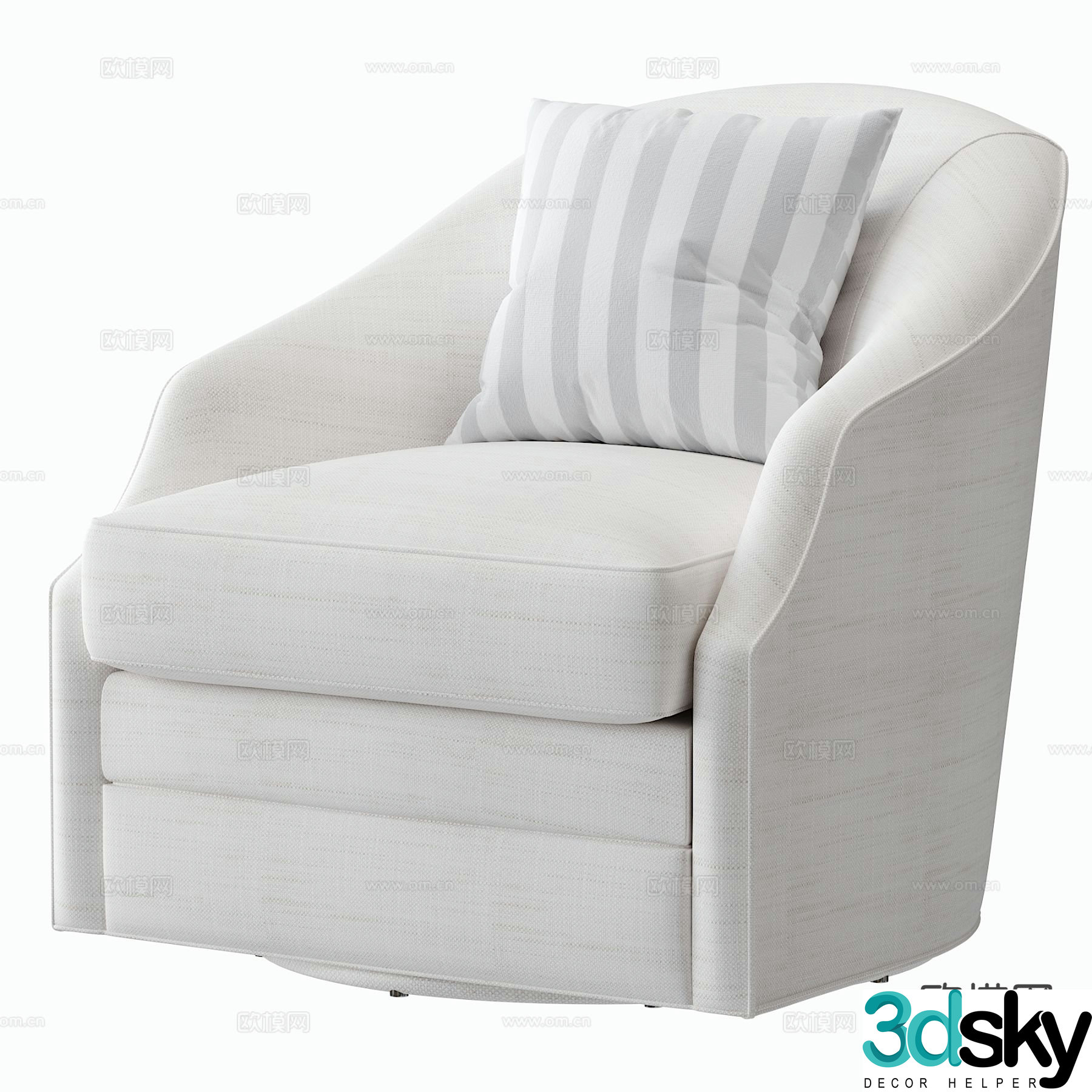 Eichholtz modern fabric chair sofa chair leisure sofa 3d model