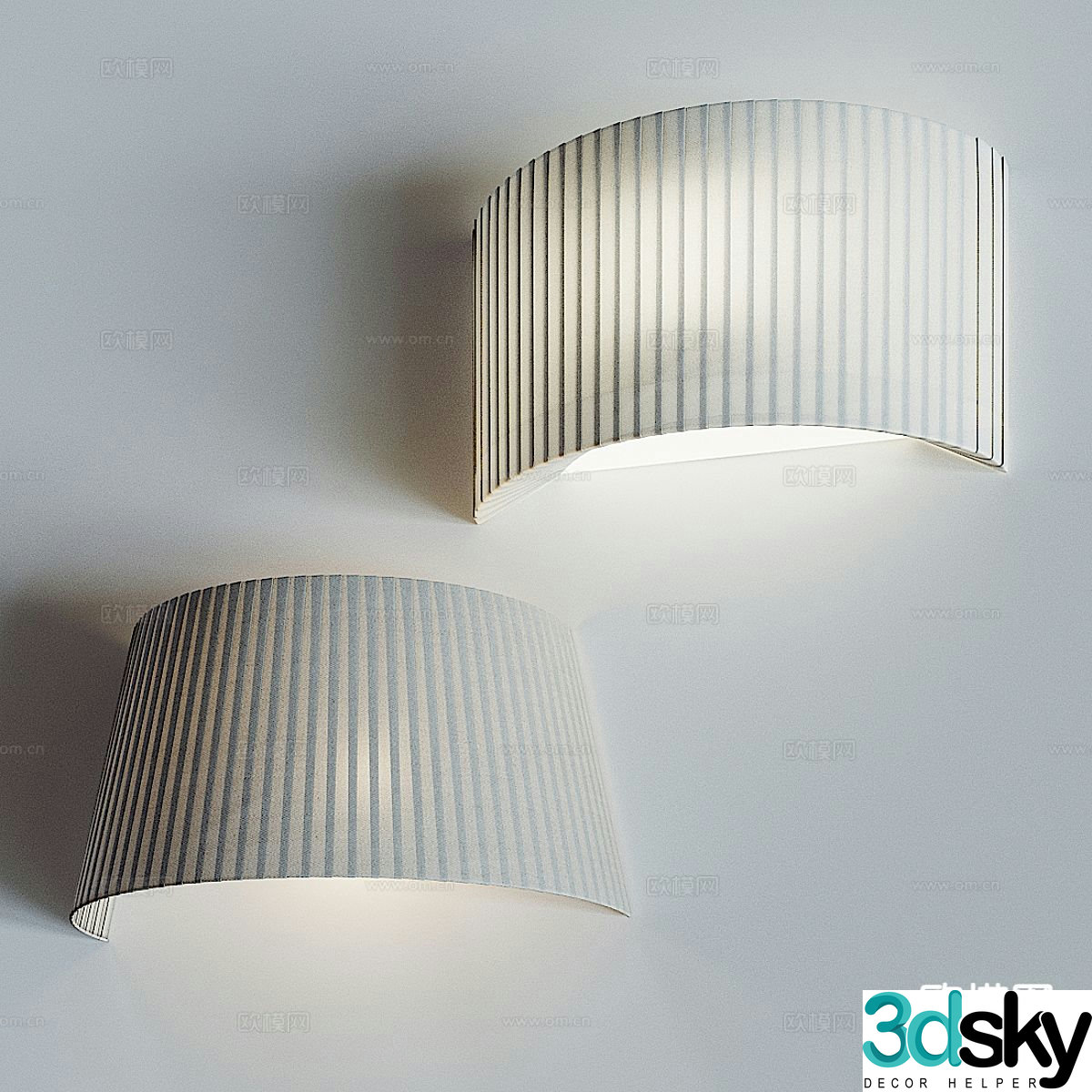 Creative wall lamp bedside wall lamp 3d model
