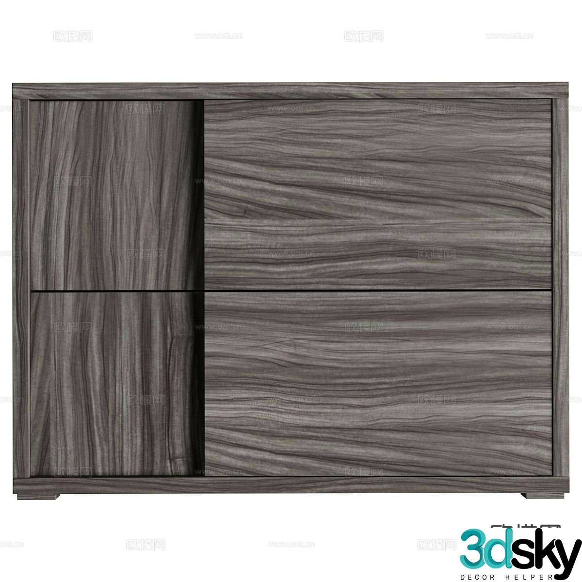 Modern bedside table 3d model