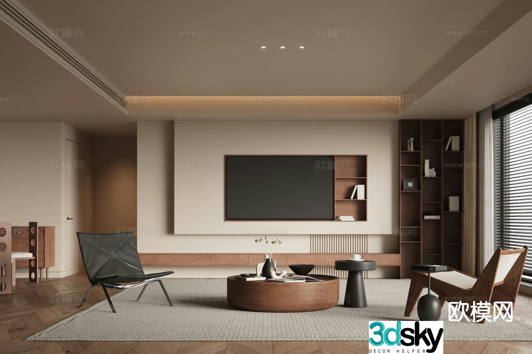 Medieval style living room 3D model