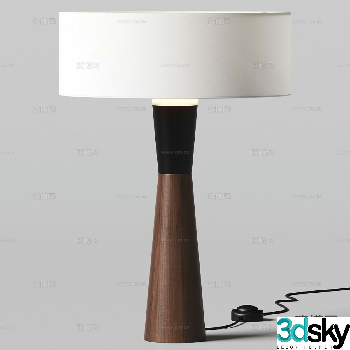 Simple desk lamp 3d model