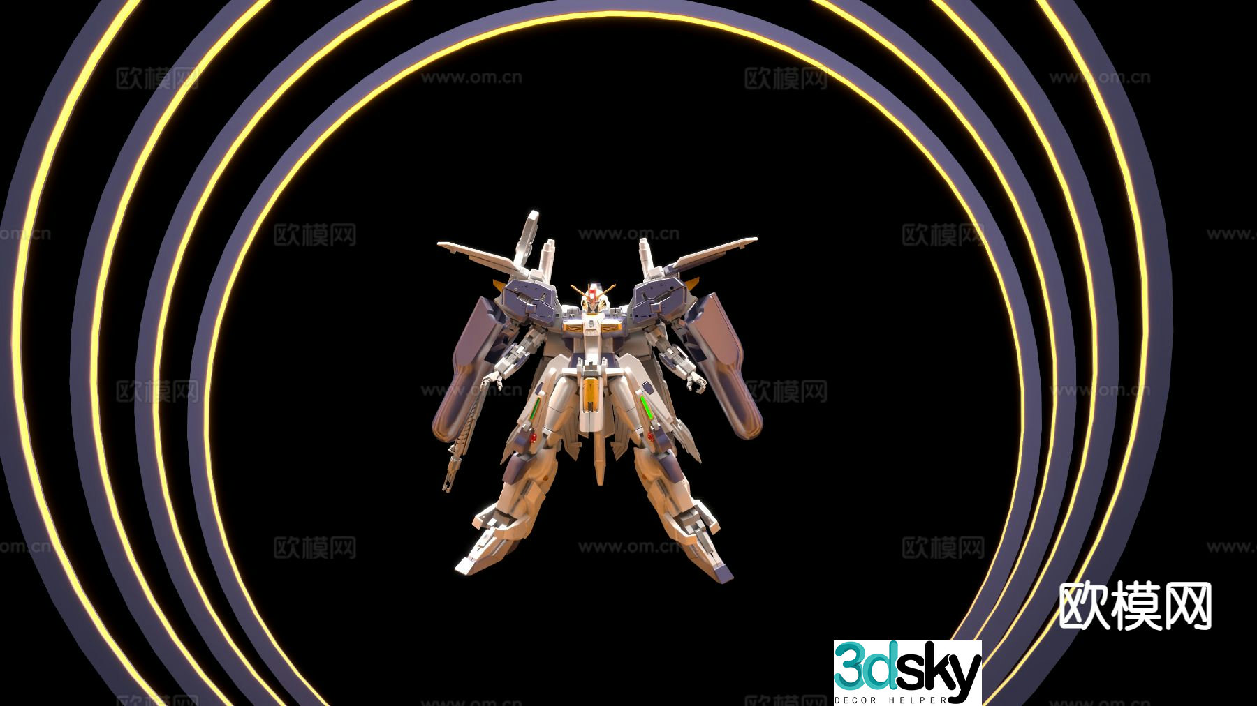 Storm Gundam trendy ornaments 3D model