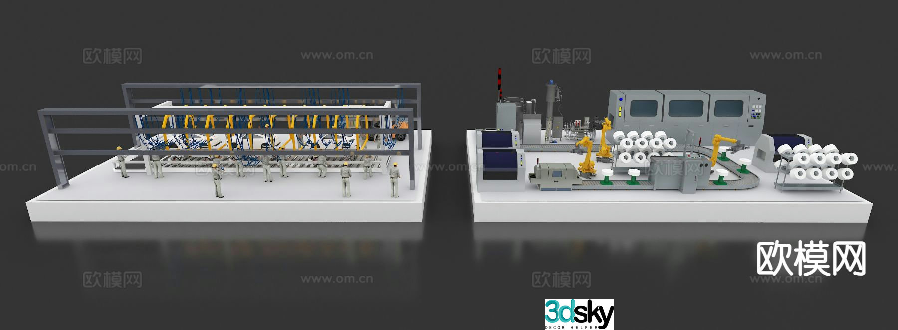 Modern industrial sand table 3D model