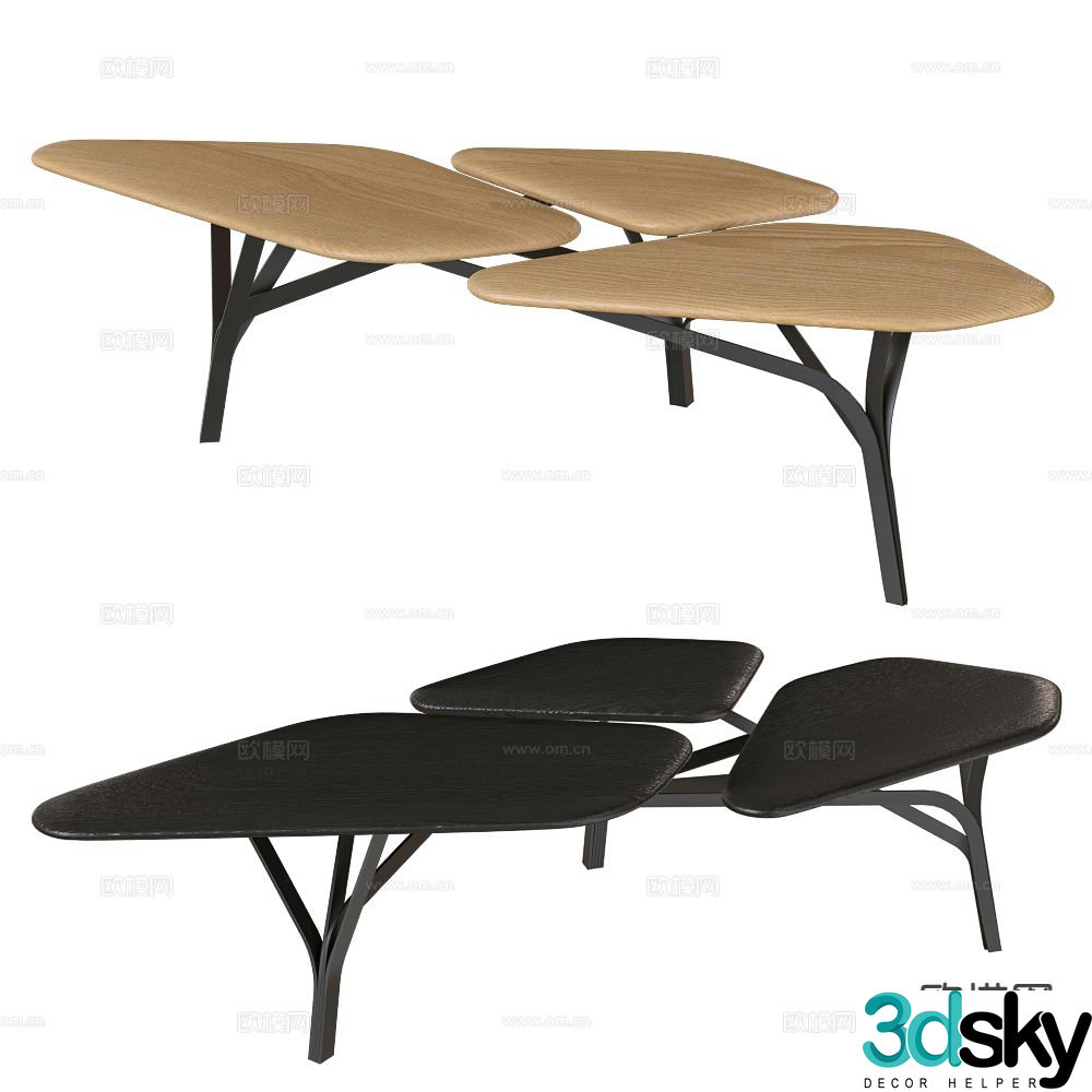 La Chance special shaped coffee table 3d model