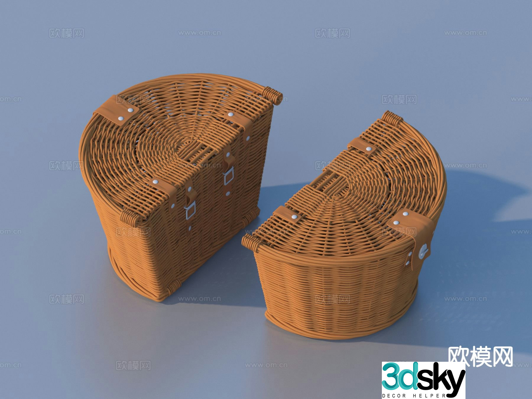 basket bicycle basket 3d model