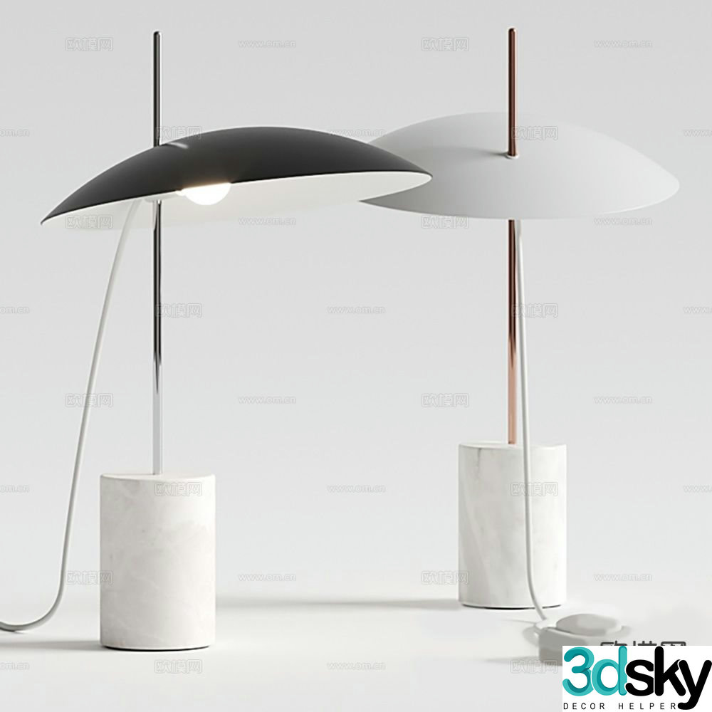 Modern lighting table lamp 3d model