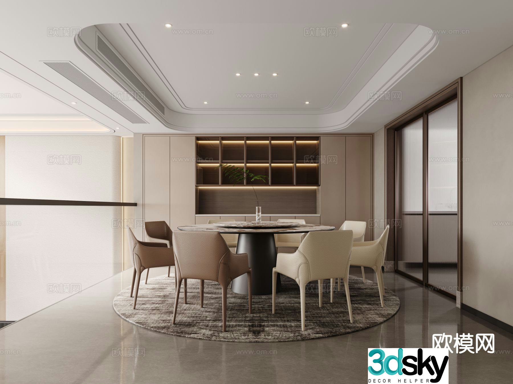 Modern restaurant 3d model