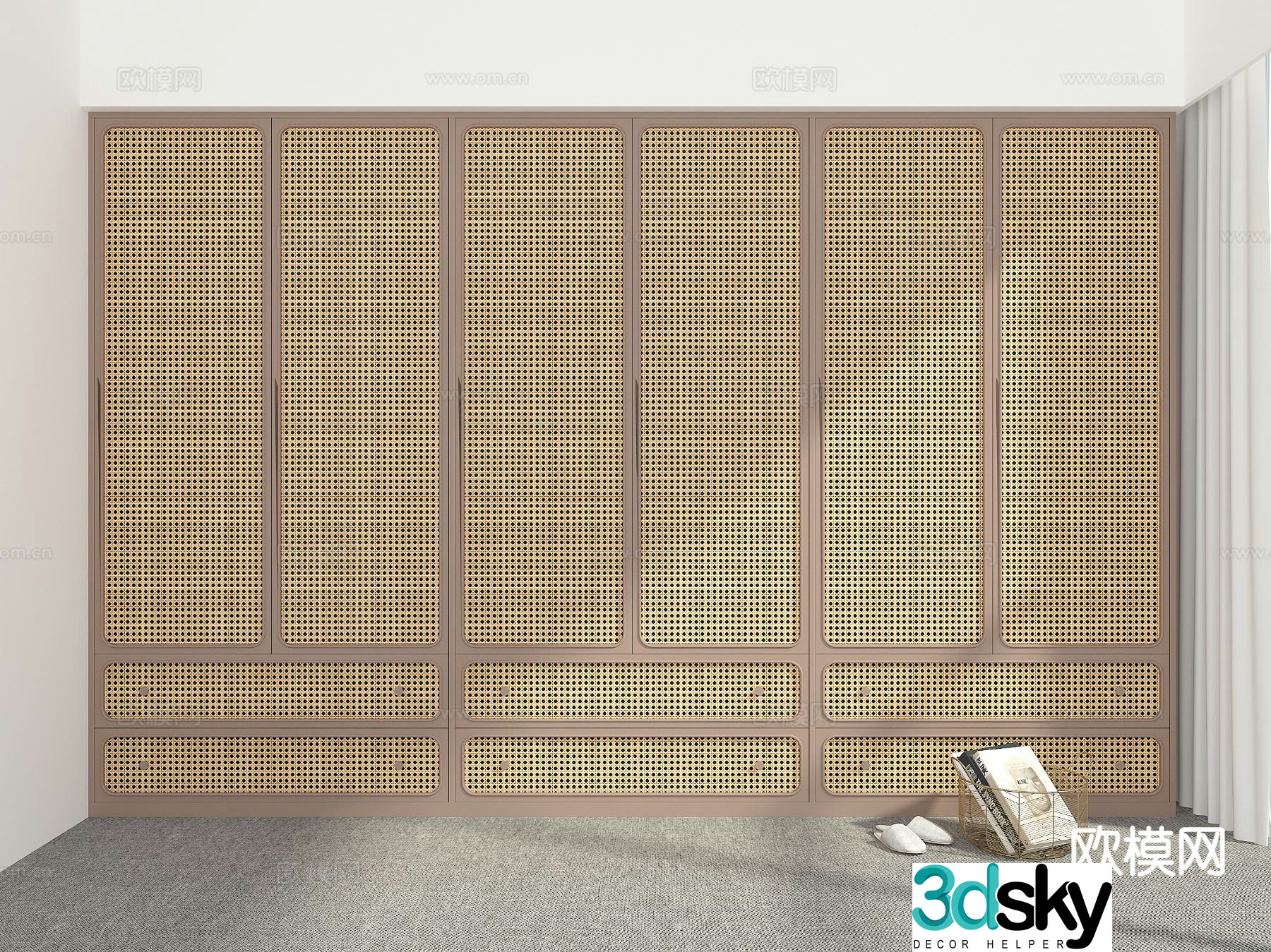 Modern wardrobe 3d model