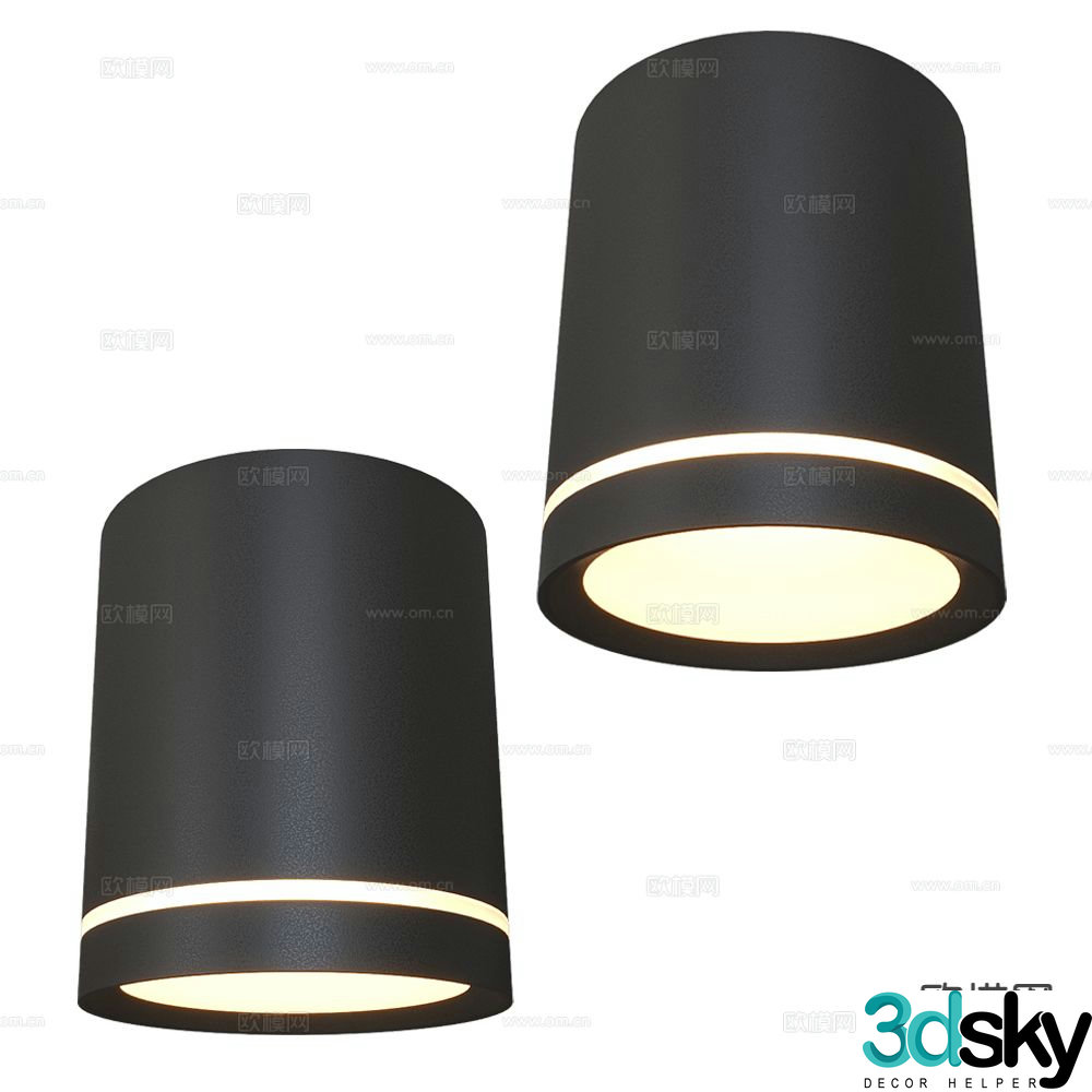 DENKIRS long downlight spotlight 3d model