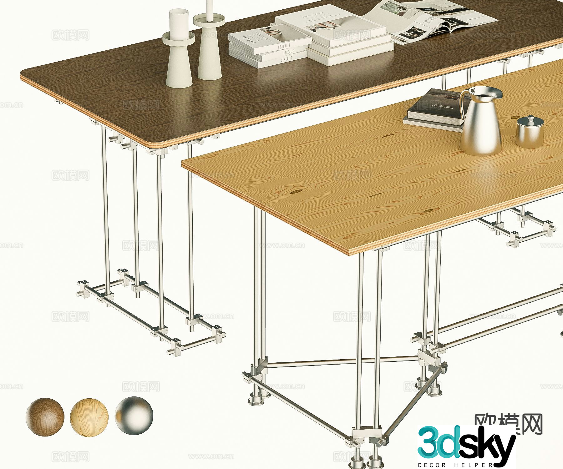 Modern desk 3d model