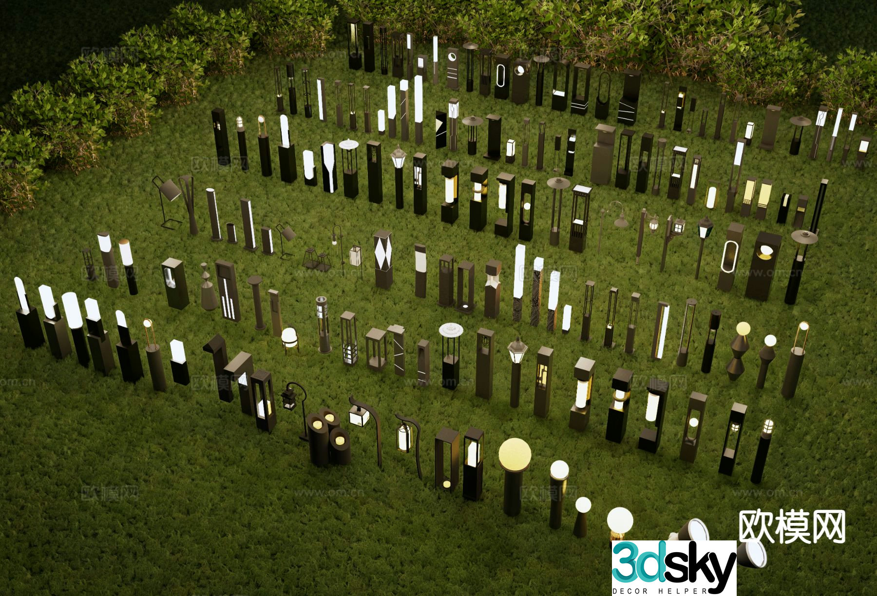 Lawn lamp garden lamp landscape lamp floor lamp floor lamp outdoor lamp post 3D model