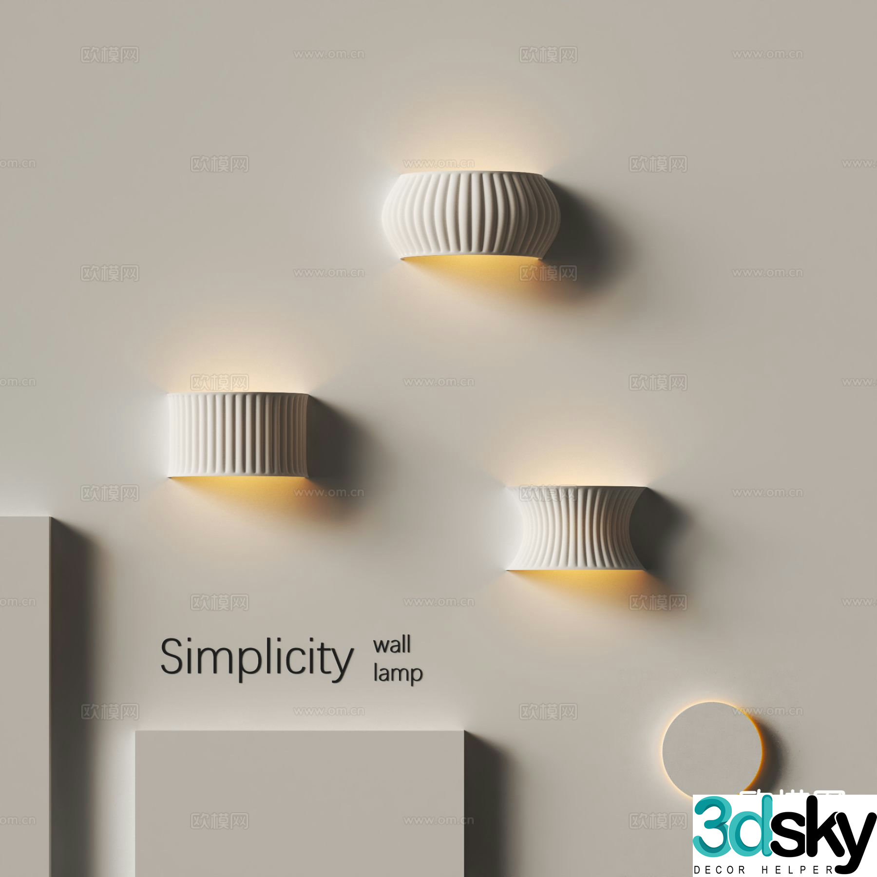Modern creative wall lamp personalized wall lamp 3d model
