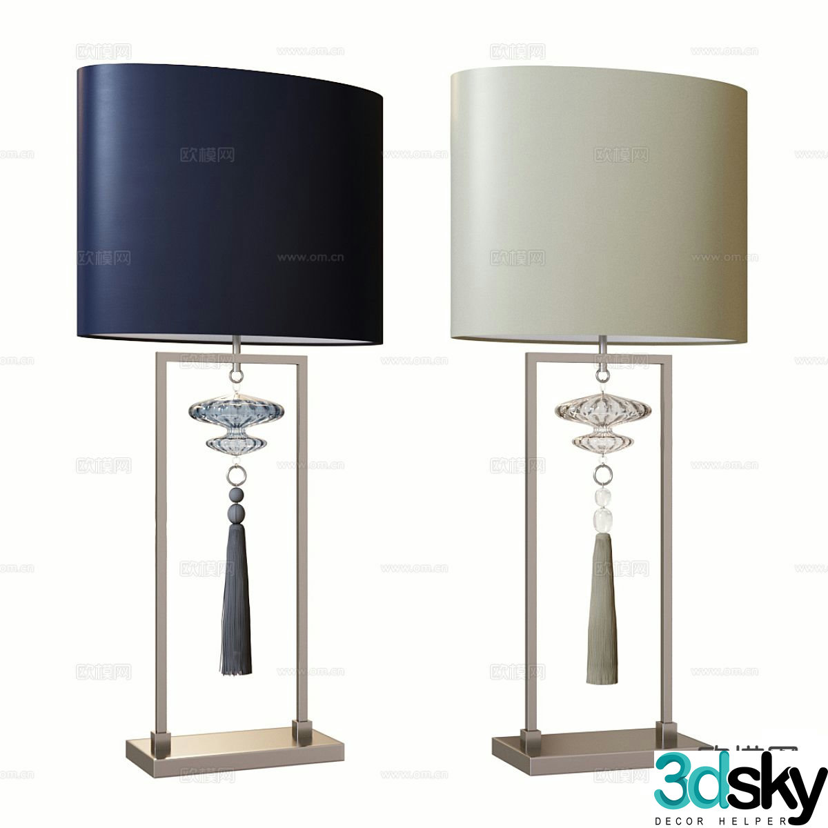New Chinese desk lamp 3d model