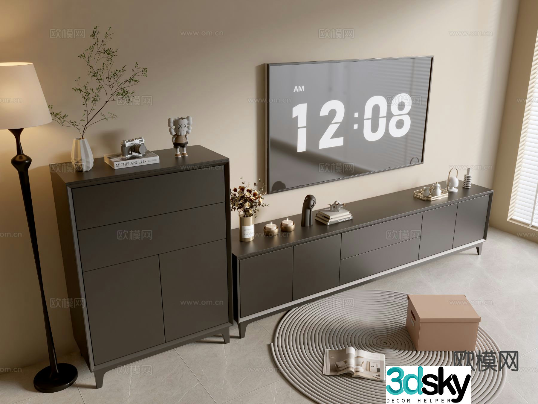 Modern TV cabinet 3d model