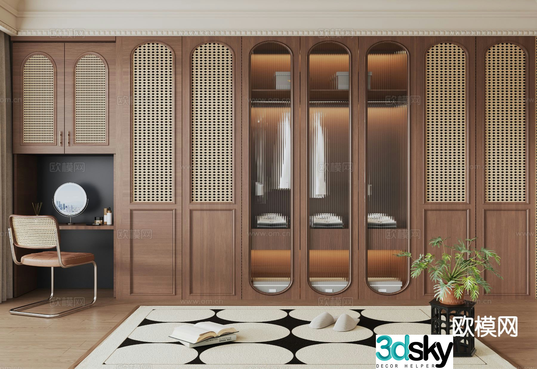 Medieval style cloakroom 3D model