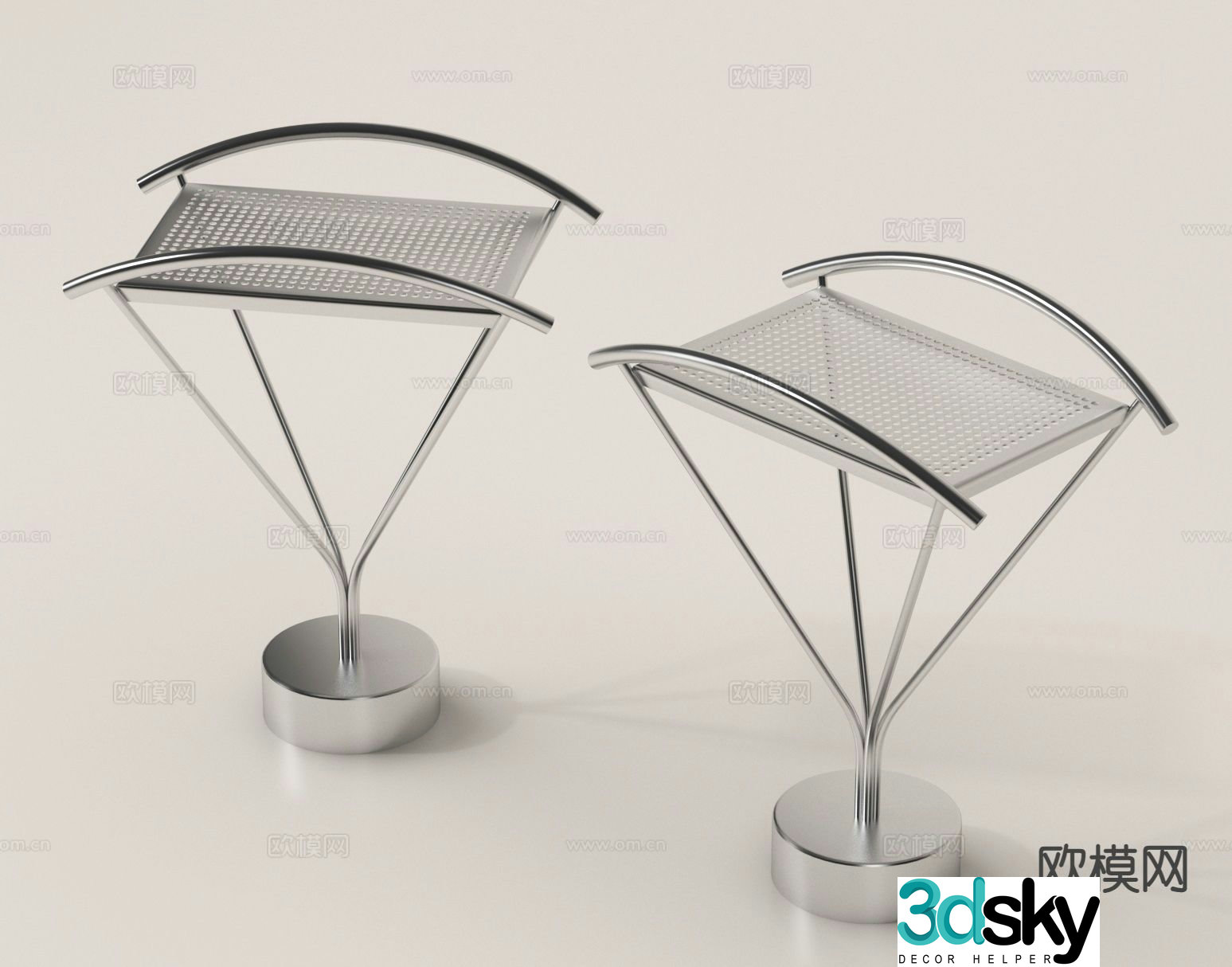 Simple coffee table square coffee table 3d model