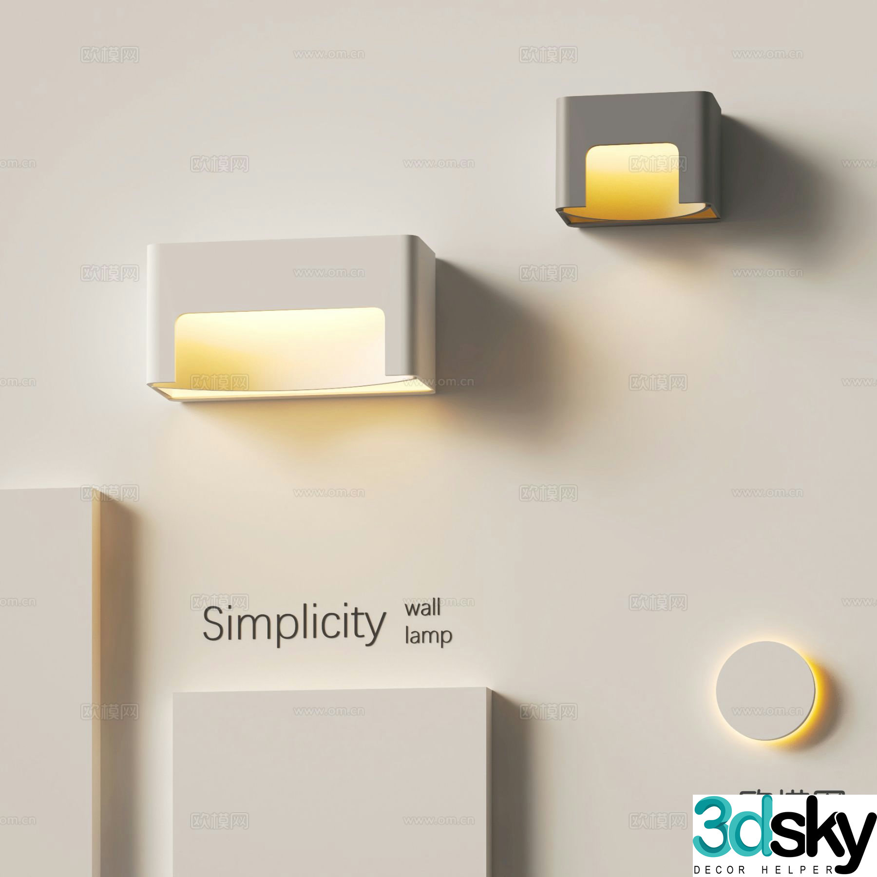 Modern creative wall lamp personalized wall lamp 3d model