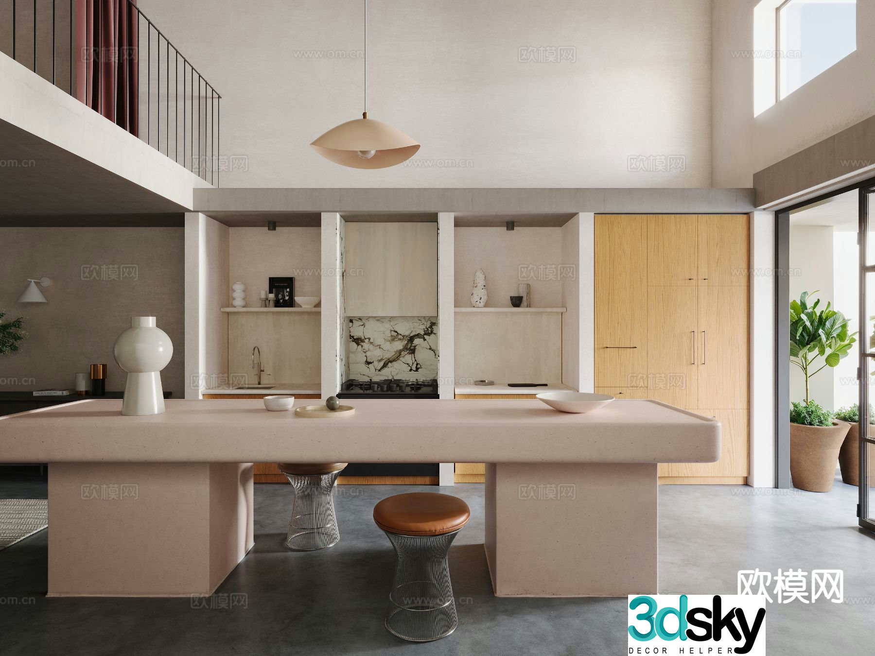 Modern kitchen 3d model