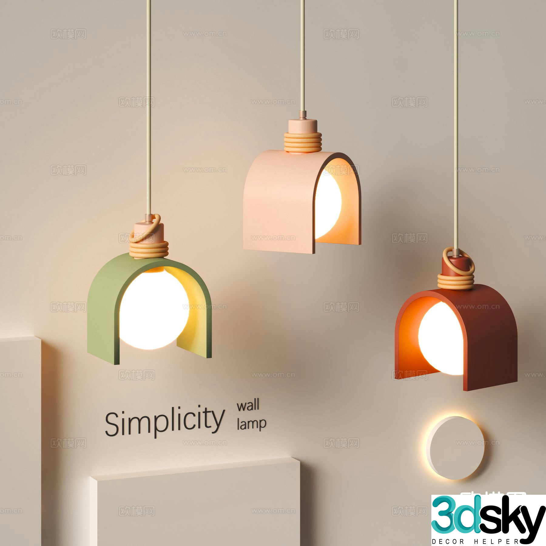 Modern art chandelier creative chandelier 3d model