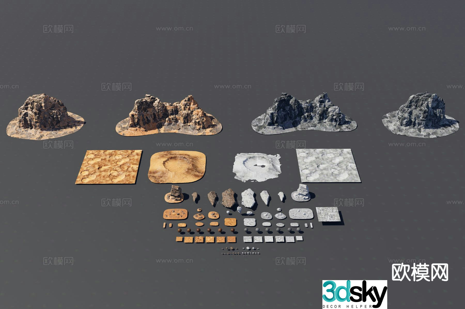 mountains peaks mountains 3d model