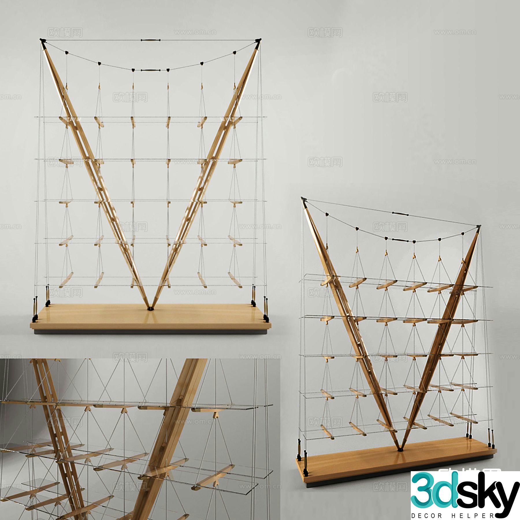 Modern decorations crafts ornaments 3d model
