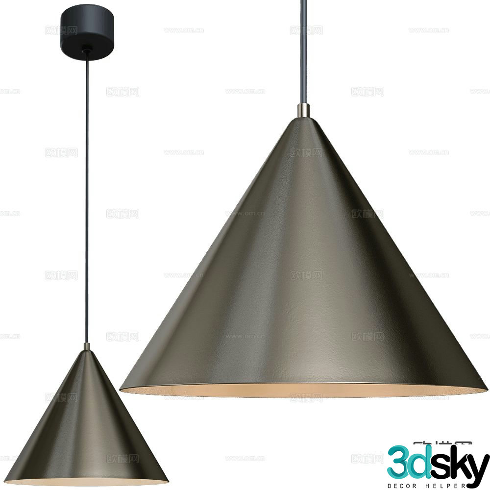 Il Fanale modern small chandelier 3d model