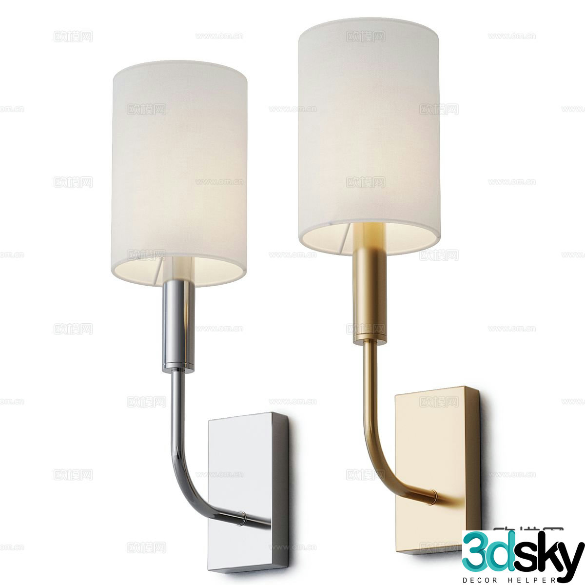 Creative wall lamp bedside wall lamp 3d model