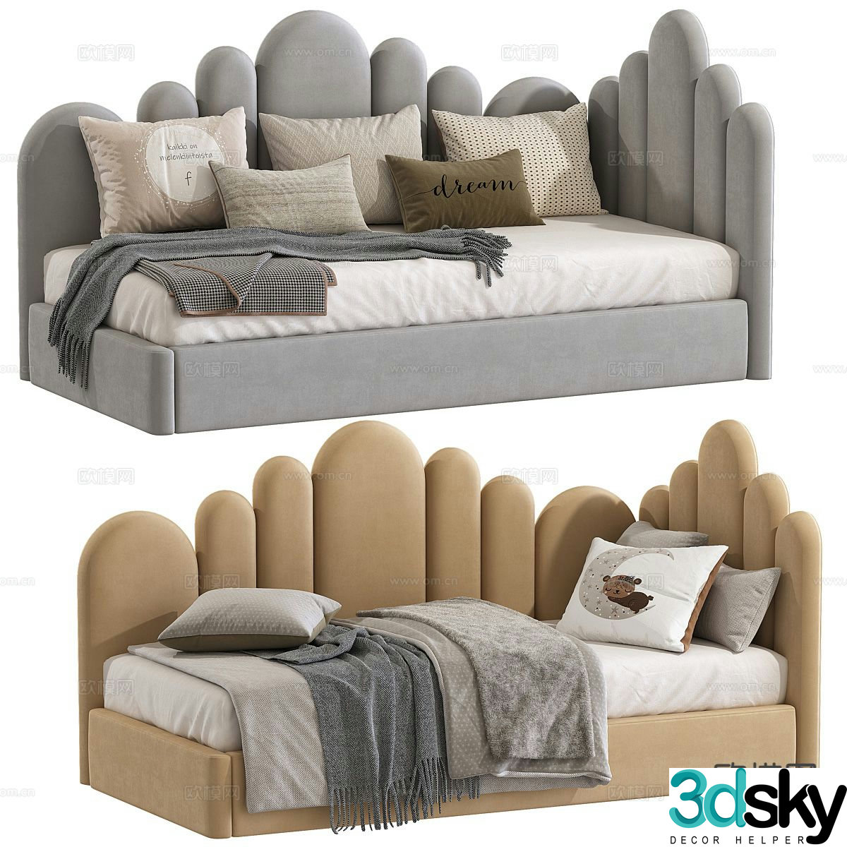Modern sofa bed 3d model