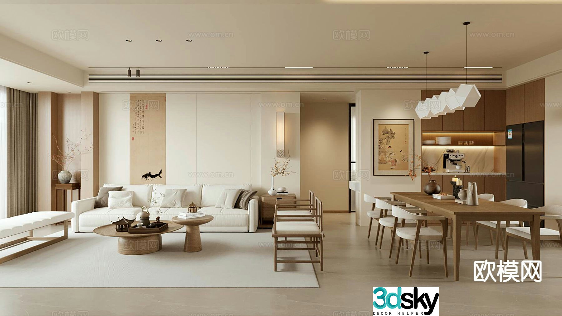 New Chinese restaurant 3D model
