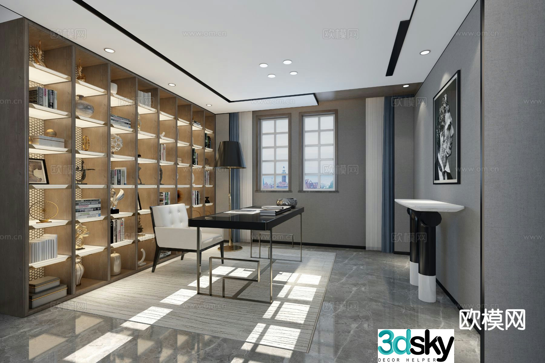 Light luxury study 3D model