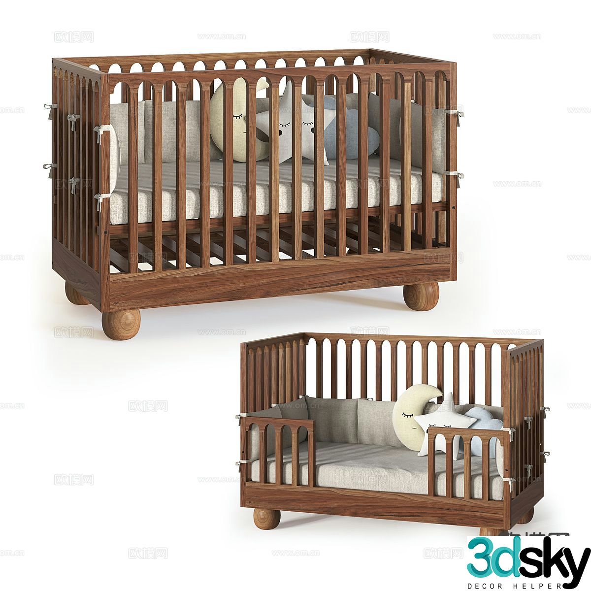 Nordic crib 3d model
