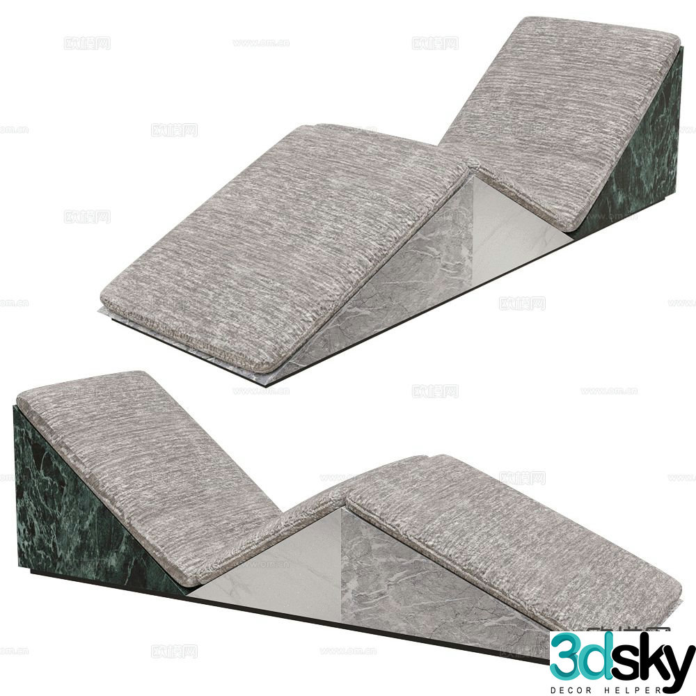 La Chance outdoor lounge chair leisure lounge chair 3d model