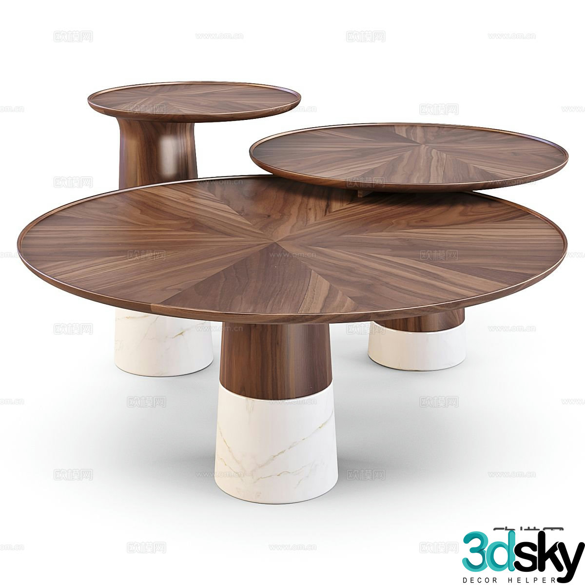 Roche Bobois medieval style coffee table combination coffee table 3D model