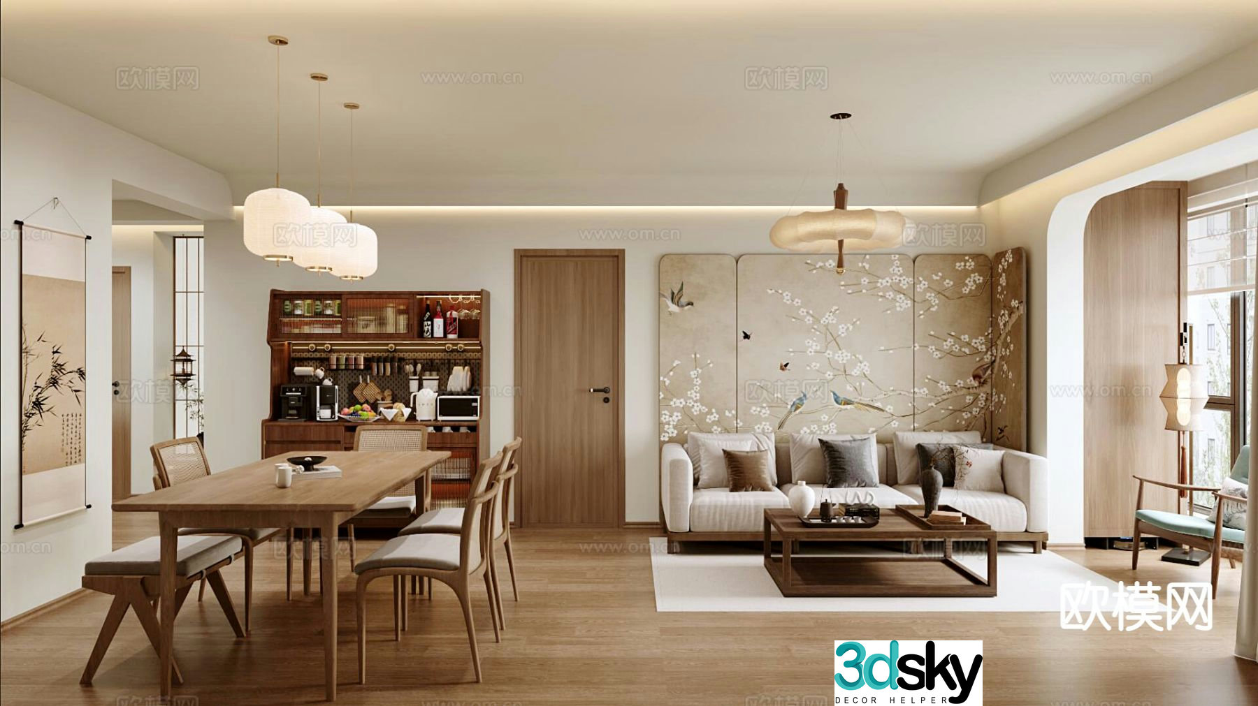 New Chinese restaurant 3D model