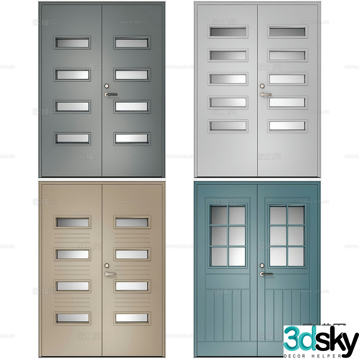 fire door insulated door fire door 3d model