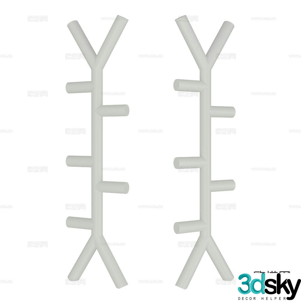 Serralunga Bracket Clothes Rack 3d model